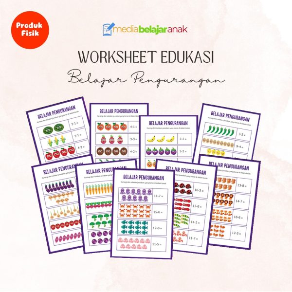 Lembar Aktivitas Anak - Belajar Pengurangan
