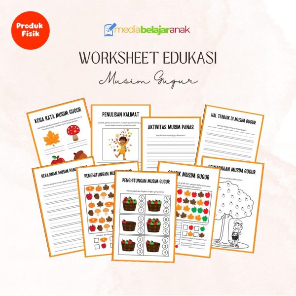 Lembar Aktivitas Anak - Musim Gugur