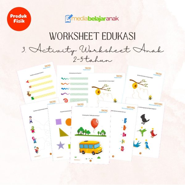 Activity Worksheet Anak 2-5 tahun