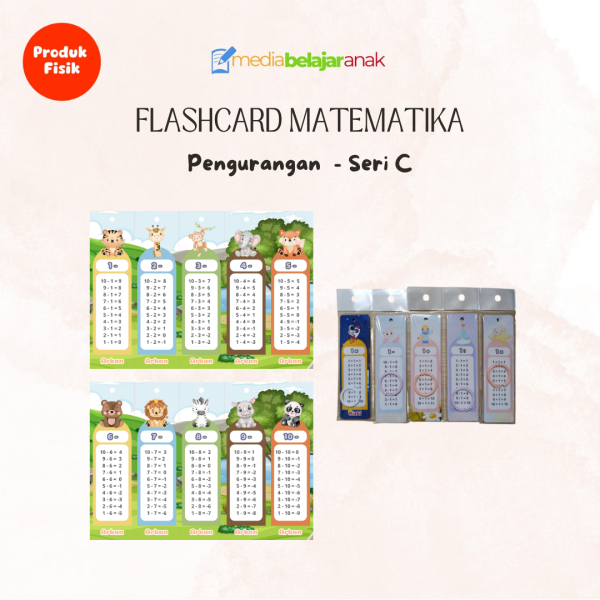 Flashcard Pengurangan Seri C