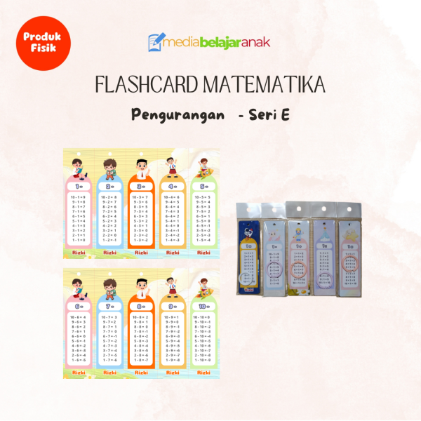 Flashcard Pengurangan Seri E