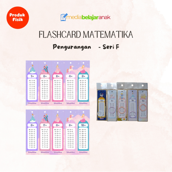 Flashcard Pengurangan Seri F