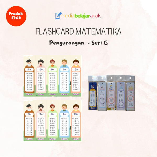 Flashcard Pengurangan Seri G
