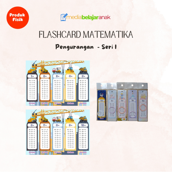 Flashcard Pengurangan Seri I