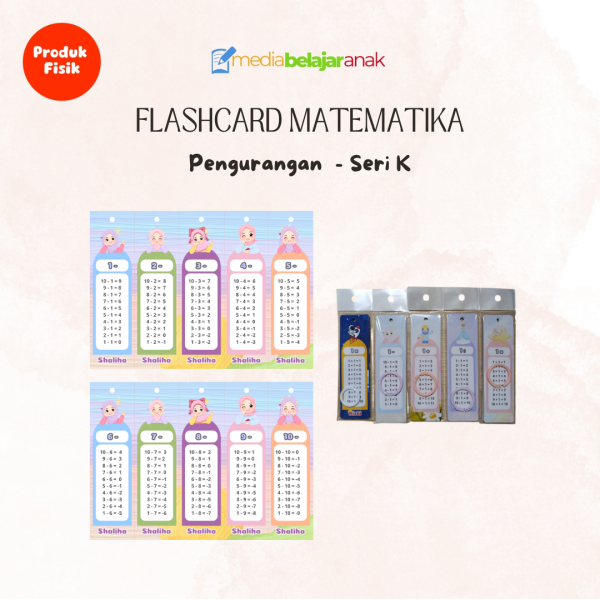 Flashcard Pengurangan Seri K