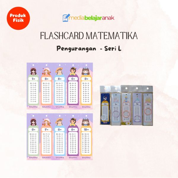 Flashcard Pengurangan Seri L